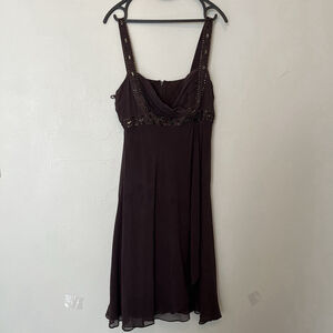 Vintage Silk 90s Y2K Dark Fairy Whimsigoth Babydoll Rock Grunge Midi Dress 14